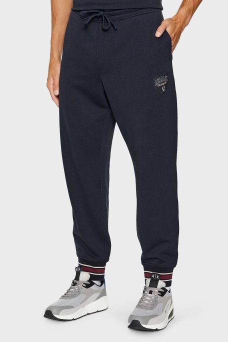 Armani Exchange Pamuklu Regular Fit Jogger Spor Erkek Pantolon 6RZPJF ZJDPZ 1510 LACİVERT - Armani Exchange
