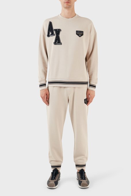 Armani Exchange Pamuklu Regular Fit Jogger Spor Erkek Pantolon 6RZPJF ZJDPZ 1934 BEJ - Armani Exchange