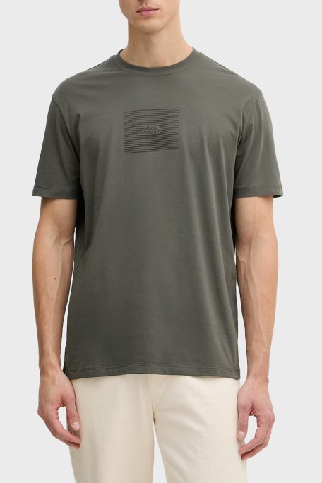 Armani Exchange Pamuklu Regular Fit Logolu Bisiklet Yaka Erkek T Shirt XM002456 AF10356 U8144 HAKİ - Armani Exchange