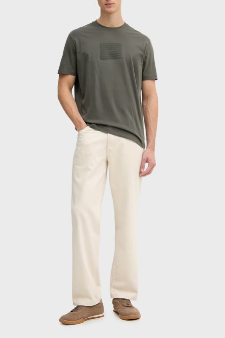 Armani Exchange Pamuklu Regular Fit Logolu Bisiklet Yaka Erkek T Shirt XM002456 AF10356 U8144 HAKİ - Armani Exchange (1)