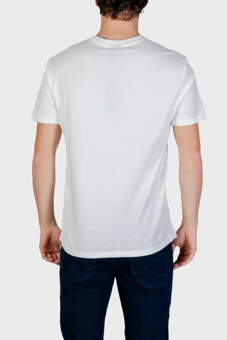 Armani Exchange Pamuklu Regular Fit Logolu Bisiklet Yaka Erkek T Shirt XM002519 AF10334 U0009 BEYAZ - Armani Exchange (1)