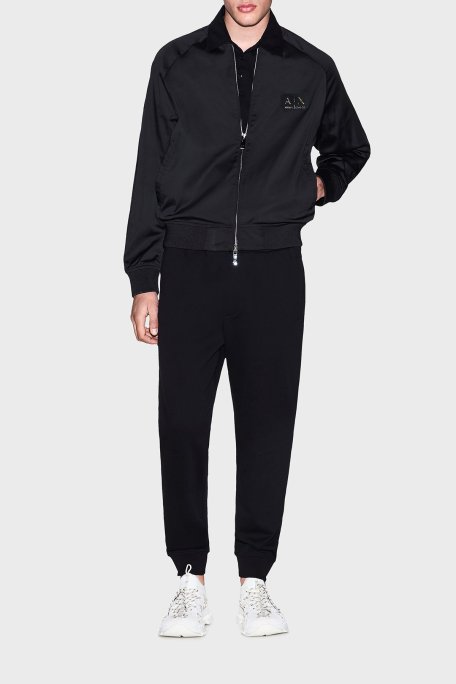 Armani Exchange Pamuklu Regular Fit Normal Bel Erkek Pantolon XM002227 AF10830 UC001 SİYAH - Armani Exchange (1)