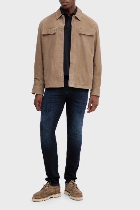 Armani Exchange Pamuklu Regular Fit Uzun Kollu Polo Yaka Erkek T Shirt XM001288 AF17321 UB101 LACİVERT - Armani Exchange (1)