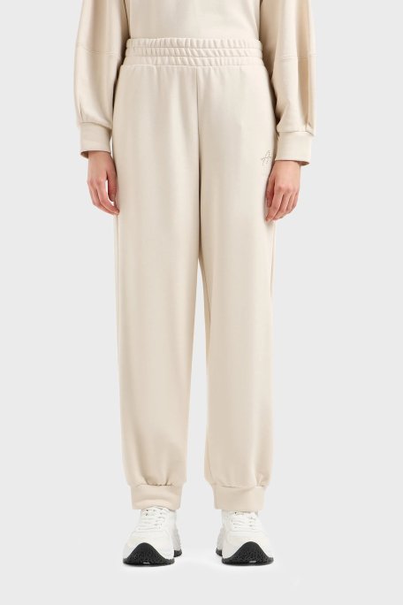 Armani Exchange Pamuklu Relaxed Fit Jogger Spor Bayan Pantolon 3DYP70 YJFFZ 1787 BEJ - Armani Exchange