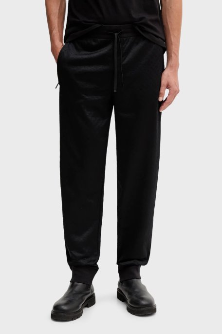 Armani Exchange Pamuklu Relaxed Fit Normal Bel Lastikli Paça Erkek Pantolon XM001356 AF16259 FC022 SİYAH - Armani Exchange