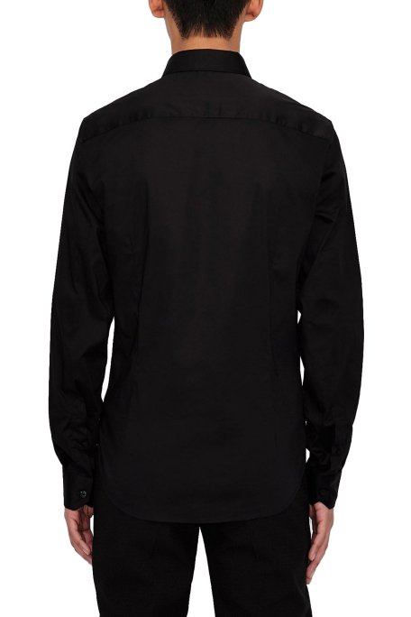 Armani Exchange Pamuklu Uzun Kollu Erkek Gömlek 8NZC31 ZN28Z 1200 SİYAH - Armani Exchange (1)
