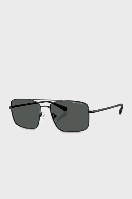 Armani Exchange Pilot Güneş Erkek Gözlük 0AX2054S 600087 57 Mat Siyah-Koyu Gri - Armani Exchange (1)