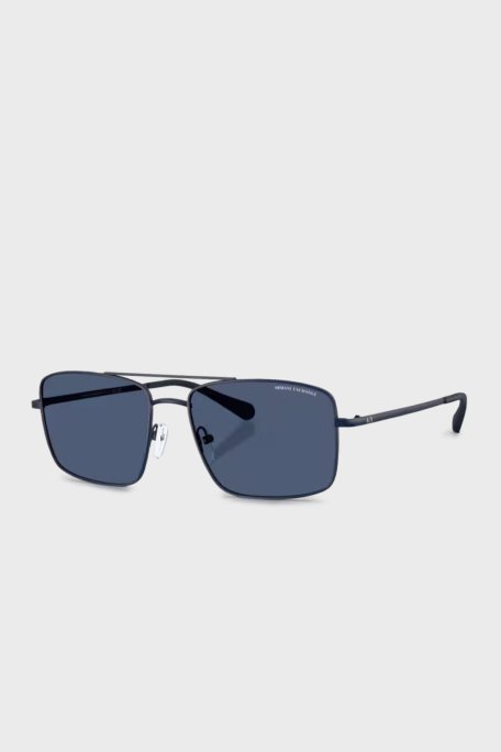 Armani Exchange Pilot Güneş Erkek Gözlük 0AX2054S 609980 57 Mat Mavi-Koyu Mavi - Armani Exchange