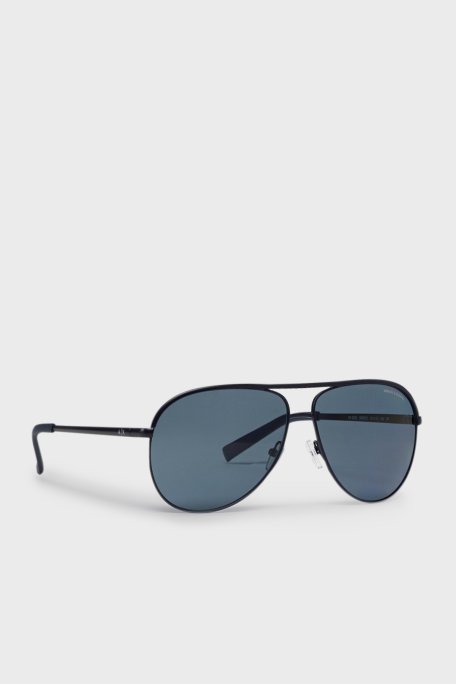 Armani Exchange Polarize Pilot Güneş Erkek Gözlük 0AX2002 60992V 61 Mat Mavi - Armani Exchange