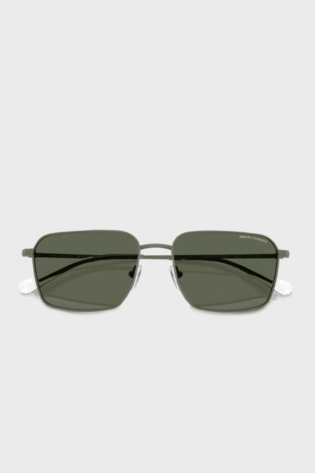 Armani Exchange Polikarbon Dikdörtgen Güneş Erkek Gözlük 0AX2053S 612471 57 Mat Yeşil-Koyu Yeşil - Armani Exchange (1)