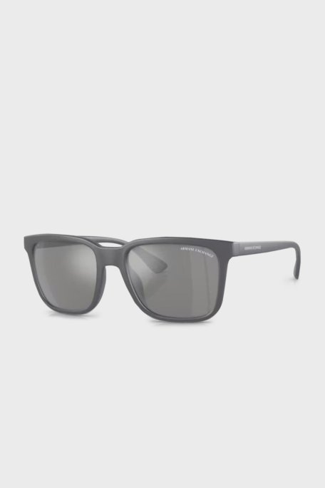 Armani Exchange Polikarbon Güneş Erkek Gözlük 0AX4112SU 8294Z3 55 Mat Gri-Gri Ayna Gümüş - Armani Exchange (1)
