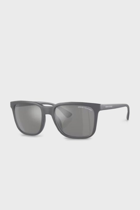Armani Exchange Polikarbon Güneş Erkek Gözlük 0AX4112SU 8294Z3 55 Mat Gri-Gri Ayna Gümüş - Armani Exchange (1)