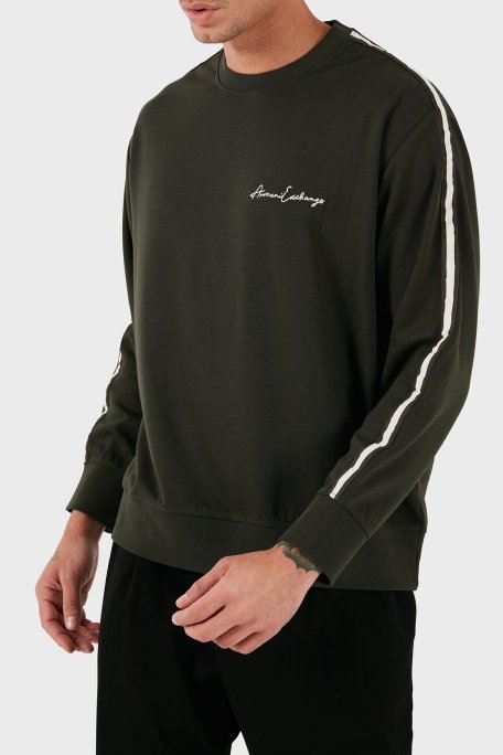 Armani Exchange Regular Fit Bisiklet Yaka Erkek Sweat 8NZMSG Z9N1Z 1832 HAKİ - Armani Exchange (1)