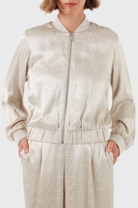 Armani Exchange Regular Fit Bomber Bayan Ceket 6DYB19 YN3VZ 1998 BEJ - Armani Exchange