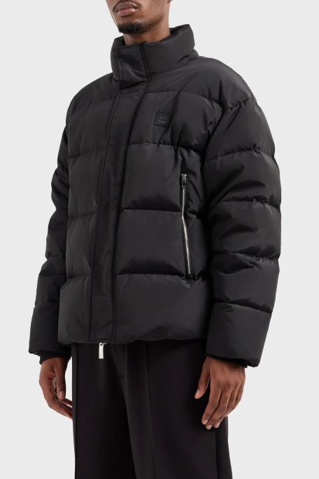 Armani Exchange Regular Fit Dik Yaka Erkek Mont XM000032 AF10323 UC001 SİYAH - Armani Exchange