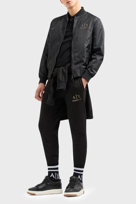 Armani Exchange Regular Fit Jogger Spor Erkek Pantolon 3DZPSA Z9N1Z 1200 SİYAH - Armani Exchange (1)