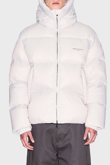 Armani Exchange Regular Fit Kapüşonlu Dik Yaka Kapitoneli Şişme Erkek Mont XM001115 AF16589 U1013 PUDRA - Armani Exchange