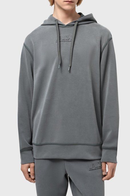 Armani Exchange Regular Fit Kapüşonlu Erkek Sweat 3DZMAB ZJUBZ 1839 HAKİ - Armani Exchange