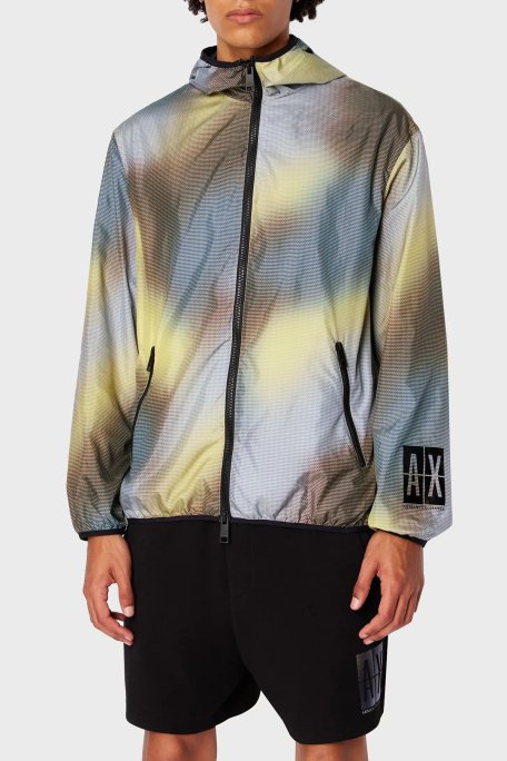 Armani Exchange Regular Fit Kapüşonlu Mevsimlik Erkek Mont 3DZB21 ZNKRZ 7600 SARI - Armani Exchange