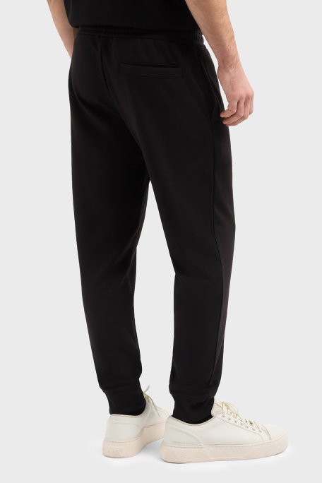 Armani Exchange Regular Fit Ribanalı Paça Logolu Jogger Erkek Pantolon XM000333 AF12269 UC001 SİYAH - Armani Exchange (1)