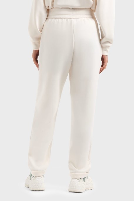 Armani Exchange Regular Fit Yüksek Bel Düz Paça Jogger Bayan Pantolon XW000096 AF10804 U1003 EKRU - Armani Exchange (1)
