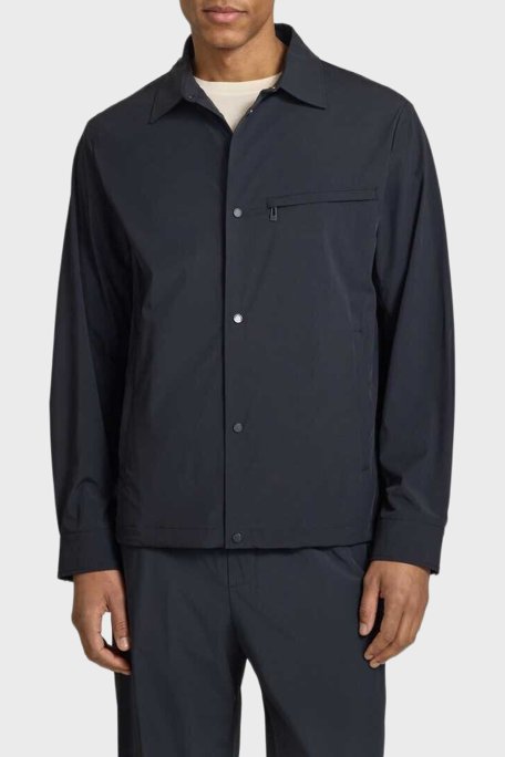 Armani Exchange Relaxed Fit Klasik Yaka Düğmeli Erkek Ceket XM002818 AF22572 UB101 Lacivert - Armani Exchange