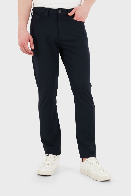 Armani Exchange Slim Fit Normal Bel Jeans Erkek Kot Pantolon XM000070 AF25462 UB101 LACİVERT - Armani Exchange