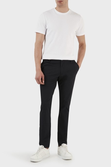 Armani Exchange Slim Fit Orta Bel Dar Paça Erkek Pantolon 8NZP49 ZNYZZ 1583 LACİVERT - Armani Exchange