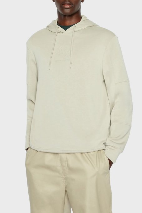 Armani Exchange Streç İnterlok Kapüşonlu Regular Fit Erkek Sweat 3RZMHE ZJZDZ 1940 YEŞİL - Armani Exchange