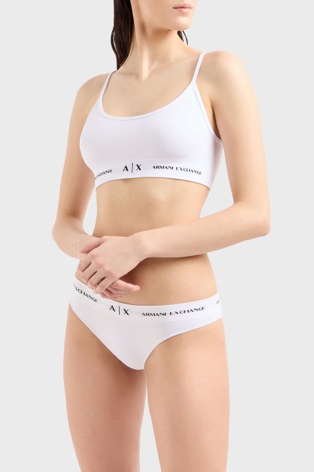 Armani Exchange Streç Logolu Bralet Kadın Sütyen 947022 3F506 00010 BEYAZ - Armani Exchange