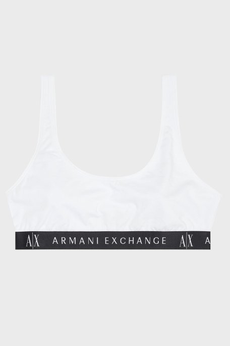 Armani Exchange Streç Pamuklu Logolu Bralet Kadın Sütyen 947029 CC502 00010 BEYAZ - Armani Exchange (1)