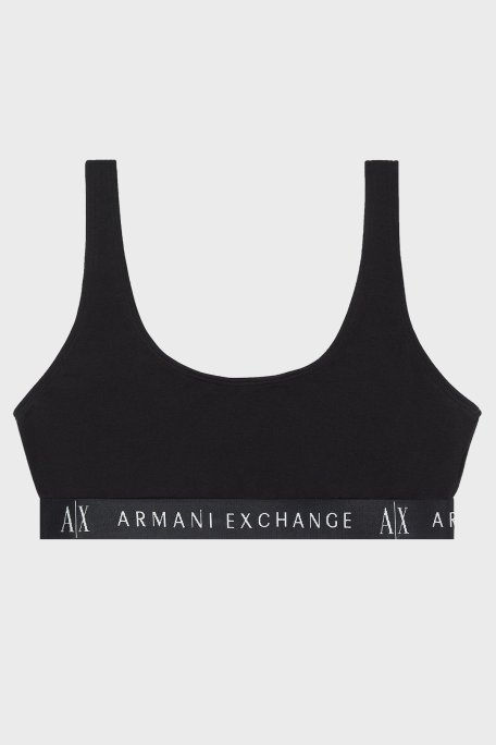 Armani Exchange Streç Pamuklu Logolu Bralet Bayan Sütyen 947029 CC502 00020 SİYAH - Armani Exchange (1)