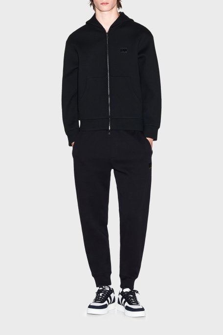 Armani Exchange Streç Pamuklu Logolu Regular Fit Jogger Erkek Pantolon XM001886 AF10818 MC004 SİYAH-GOLD - Armani Exchange (1)