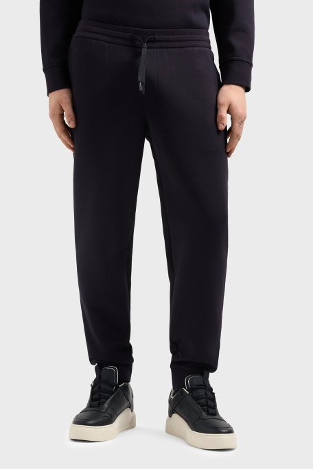 Armani Exchange Streç Pamuklu Regular Fit Normal Bel Ribanalı Paça Jogger Erkek Pantolon XM000373 AF10818 UB101 LACİVERT - Armani Exchange (1)