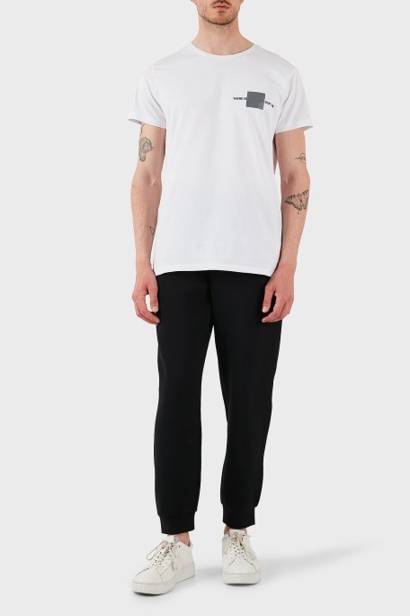 Armani Exchange Streç Pamuklu Regular Fit Normal Bel Ribanalı Paça Jogger Erkek Pantolon XM000744 AF13047 UC001 SİYAH - Armani Exchange (1)