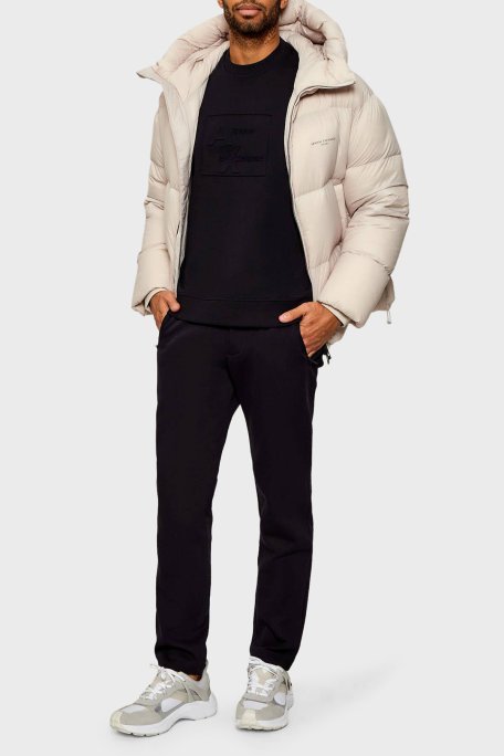 Armani Exchange Streç Pamuklu Regular Fit Orta Bel Düz Paça Erkek Pantolon XM001302 AF10818 UB101 LACİVERT - Armani Exchange (1)