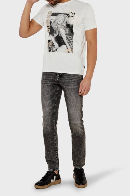 Armani Exchange Streç Pamuklu Skinny Fit Normal Bel Dar Paça Jeans Erkek Kot Pantolon XM000070 AF13264 M8088 GRİ - Armani Exchange (1)