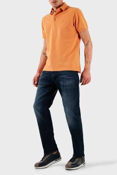 Armani Exchange Streç Pamuklu Slim Fit Normal Bel Düz Paça Jeans Erkek Kot Pantolon XM000049 AF13098 MB001 LACİVERT - Armani Exchange