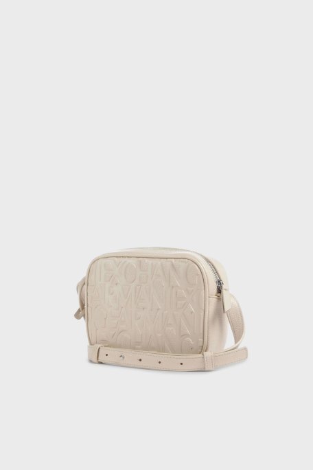 Armani Exchange Tamamı Logolu Ayarlanabilir Askılı Bayan Çanta XW001578 AF15774 U1092 KREM - Armani Exchange (1)