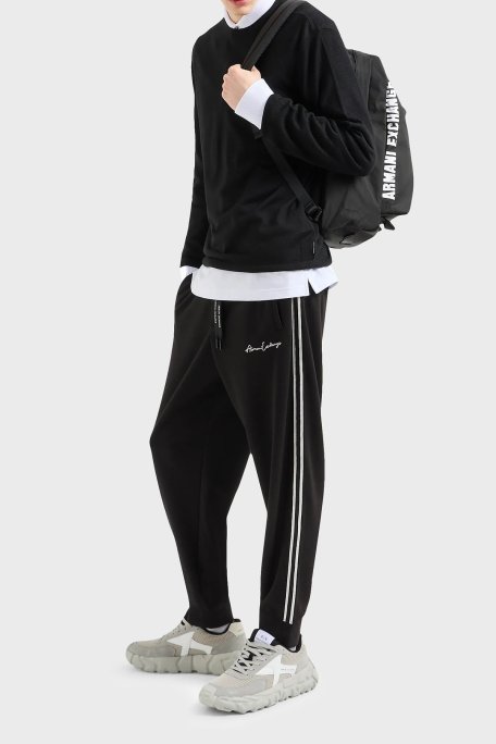 Armani Exchange Yünlü Regular Fit Bisiklet Yaka Erkek Kazak 8NZM5A ZM1YZ 1200 SİYAH - Armani Exchange (1)