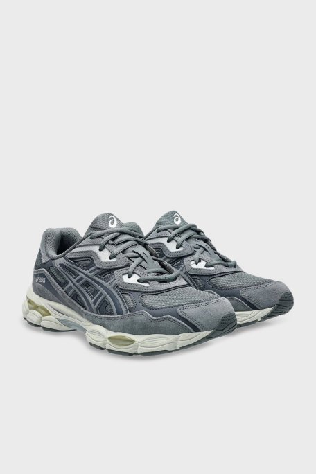 Asics Logolu Süet Detaylı Sneaker Unisex Ayakkabı 1203A739-020 GRİ-KOYU GRİ - Asics (1)