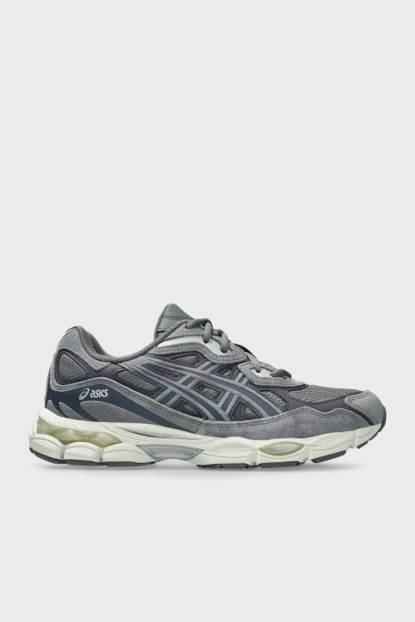 Asics Logolu Süet Detaylı Sneaker Unisex Ayakkabı 1203A739-020 GRİ-KOYU GRİ - Asics