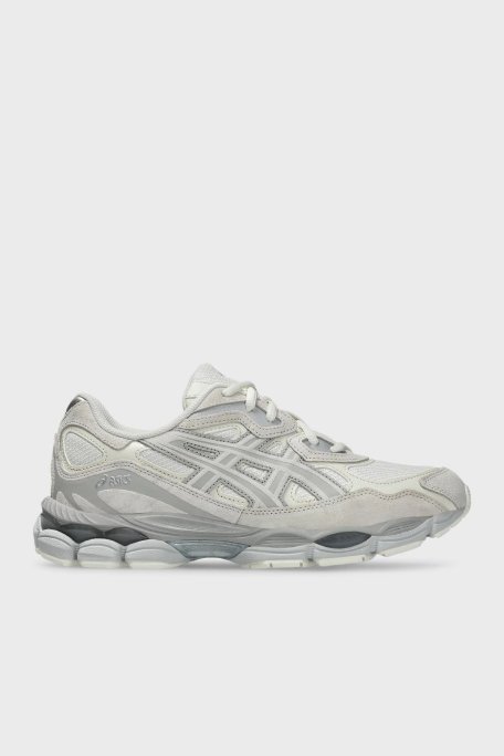 Asics Logolu Süet Detaylı Sneaker Unisex Ayakkabı 1203A739-100 Krem-Bej - Asics