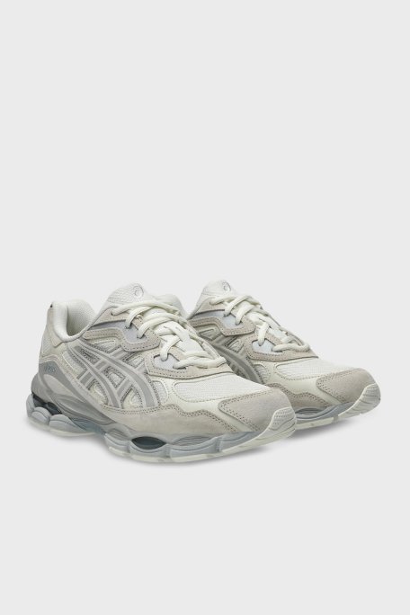 Asics Logolu Süet Detaylı Sneaker Unisex Ayakkabı 1203A739-100 Krem-Bej - Asics (1)