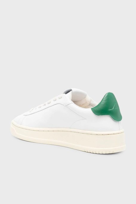 Autry Dallas Hakiki Deri Sneaker Kadın Ayakkabı ADLW-NW02 BEYAZ-YEŞİL - Autry (1)