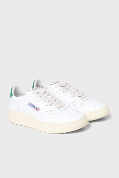 Autry Medalist Hakiki Deri Sneaker Bayan Ayakkabı AULW-LL20 BEYAZ-YEŞİL - Autry (1)