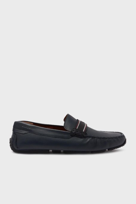 Bally Hakiki Deri Loafer Erkek Ayakkabı PABYL I528 LACİVERT - Bally