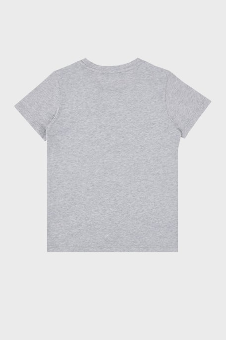 Balmain Pamuklu Bisiklet Yaka Çocuk T Shirt 6M8701 MX030 905NE GRİ - Balmain (1)