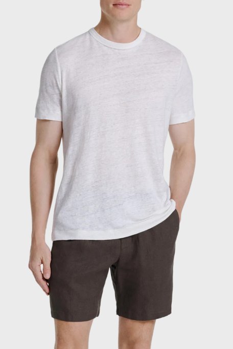 Bluemint % 100 Keten Tapered Fit Normal Bel Erkek Şort EDMUNDJOGG1 327 KAHVE - Bluemint