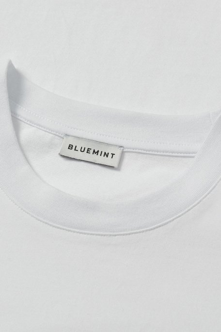 Bluemint % 100 Pamuk Comfort Fit Bisiklet Yaka Erkek T Shirt BM25001389MS 112 BEYAZ - Bluemint (1)